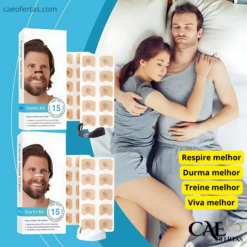 Dilatador Nasal - Respire melhor, treine melhor, durma melhor! Viva melhor !!