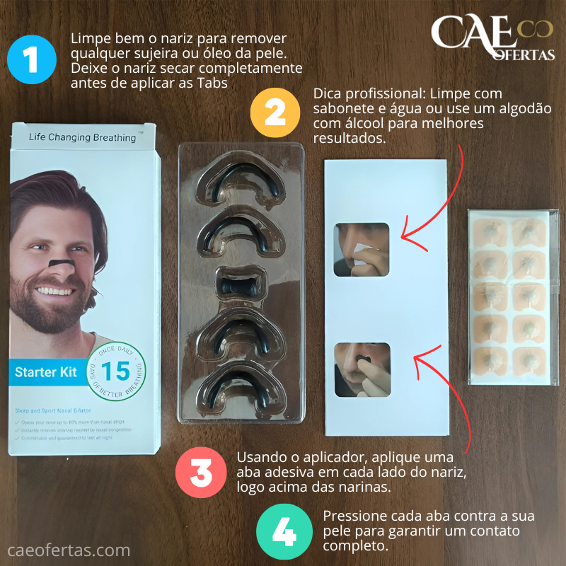 Dilatador Nasal - Respire melhor, treine melhor, durma melhor! Viva melhor !!
