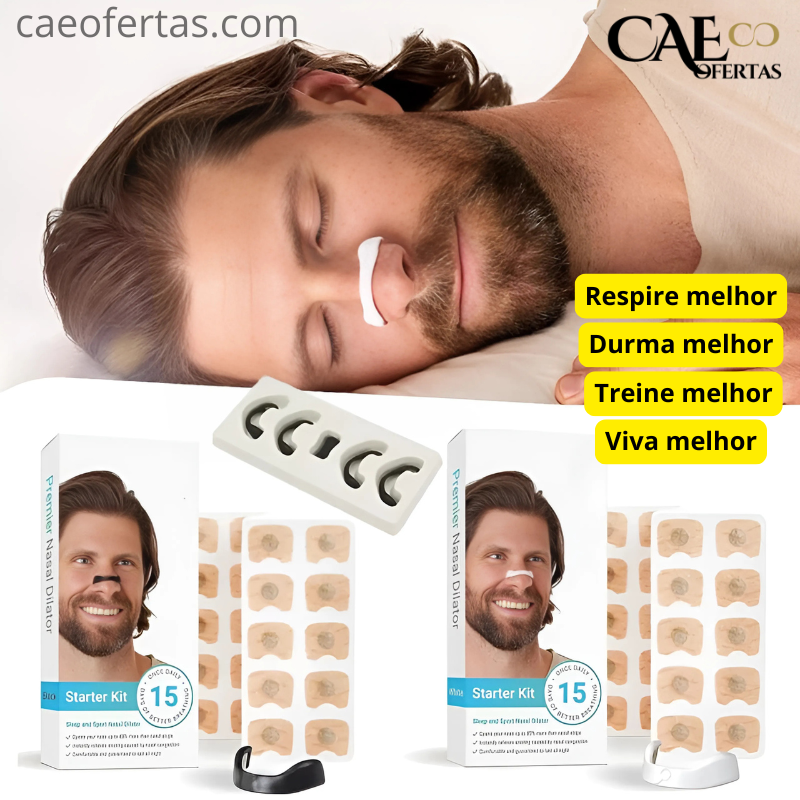 Dilatador Nasal - Respire melhor, treine melhor, durma melhor! Viva melhor !!