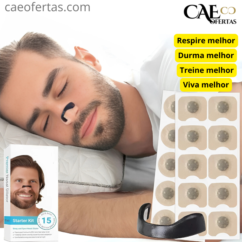 Dilatador Nasal - Respire melhor, treine melhor, durma melhor! Viva melhor !!