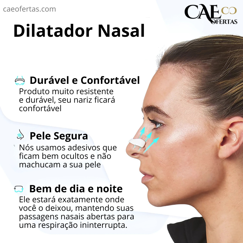 Dilatador Nasal - Respire melhor, treine melhor, durma melhor! Viva melhor !!