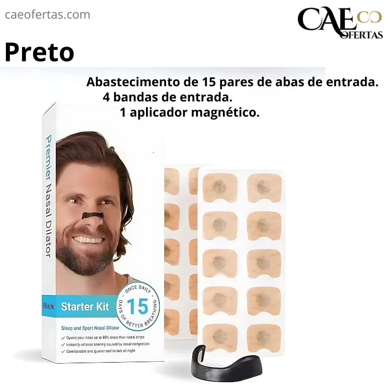 Dilatador Nasal - Respire melhor, treine melhor, durma melhor! Viva melhor !!