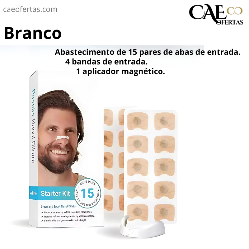 Dilatador Nasal - Respire melhor, treine melhor, durma melhor! Viva melhor !!