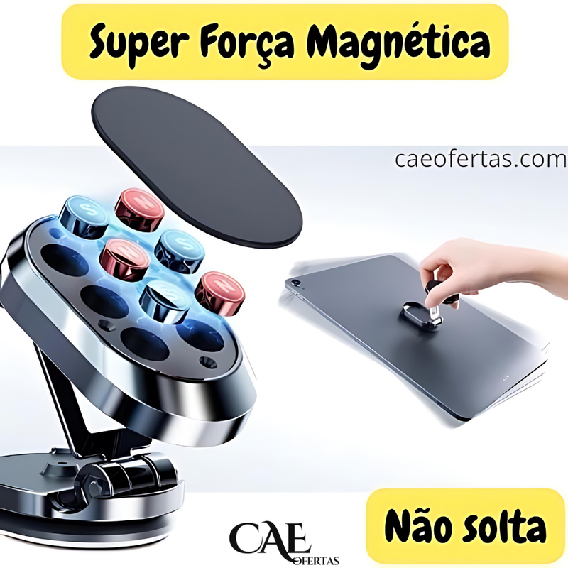 Suporte Magnético para Carro - Dirija com segurança, conforto e estilo!