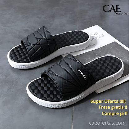 Chinelo Masculino Leve, Antiderrapante, Design Fundo Grosso em Plataforma Fofa - Sinta o Conforto !