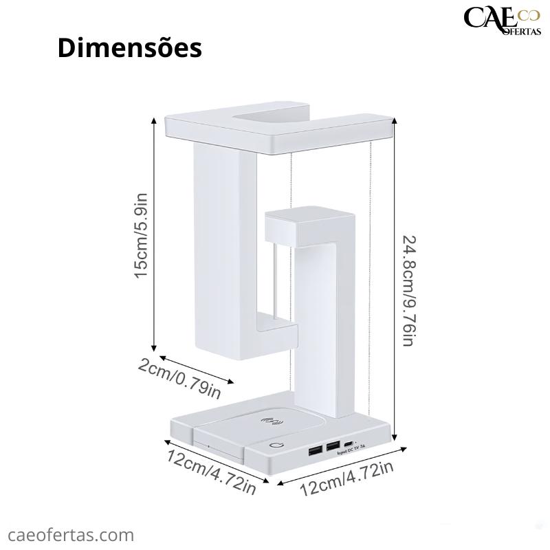 Luz de mesa e carregador - Torne seu ambiente agradável !