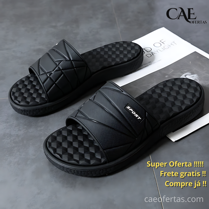 Chinelo Masculino Leve, Antiderrapante, Design Fundo Grosso em Plataforma Fofa - Sinta o Conforto !