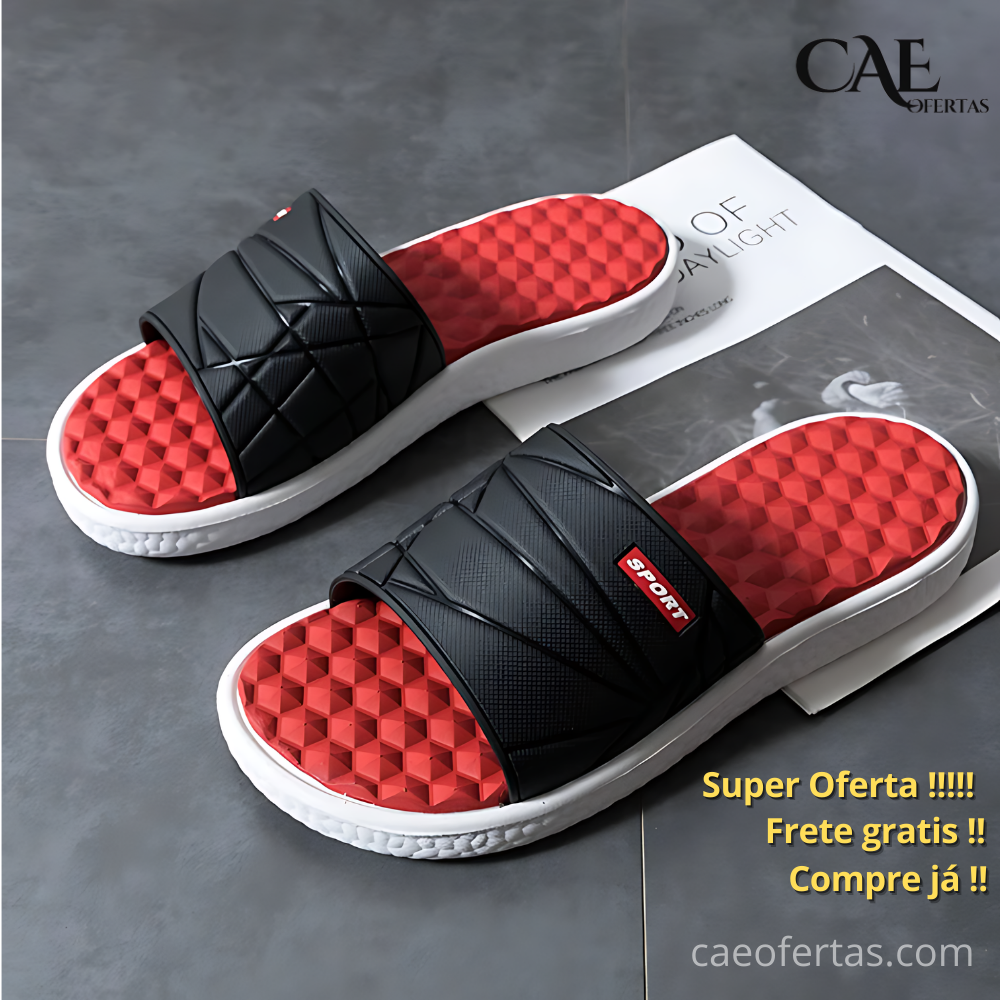 Chinelo Masculino Leve, Antiderrapante, Design Fundo Grosso em Plataforma Fofa - Sinta o Conforto !