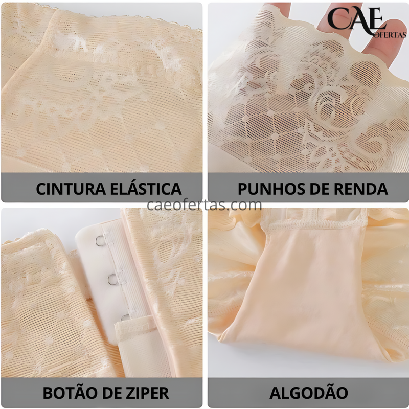 Modelador corporal de cintura alta, levantador de bumbum, zíper oculto, calças de barriga, sem costura, modelador de cintura, calças finas modeladoras de corpo para mulheres - Recuse a Insatisfação !