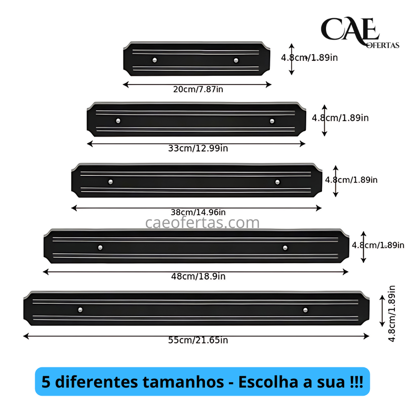 Suporte magnético para facas, utensílios e ferramentas - Facilite sua vida !!