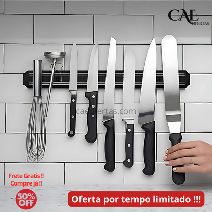 Suporte magnético para facas, utensílios e ferramentas - Facilite sua vida !!