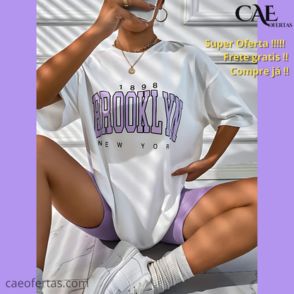 Camiseta Feminina 1898 Brooklyn York - Sua Melhor escolha para o dia a dia !