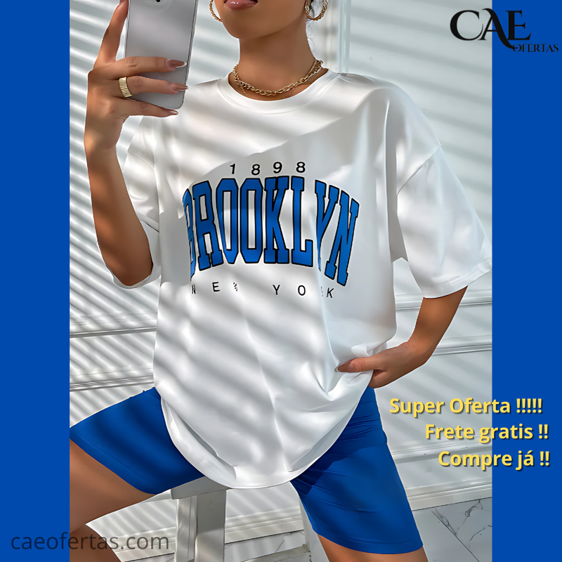 Camiseta Feminina 1898 Brooklyn York - Sua Melhor escolha para o dia a dia !