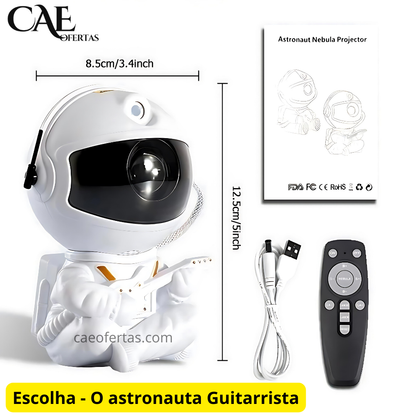 Astronauta Projetor de estrelas e galáxia - Torno seu ambiente um universo