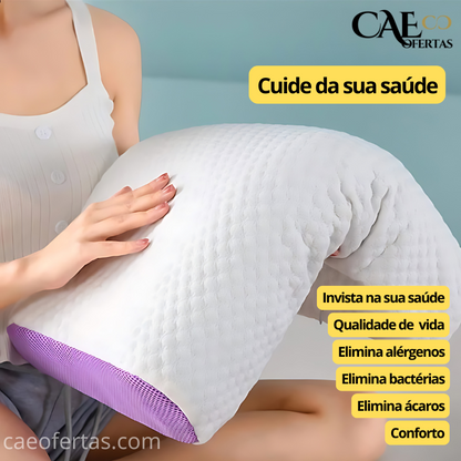 Travesseiro Lavável de alta tecnologia de TPE - Durma como um anjo!