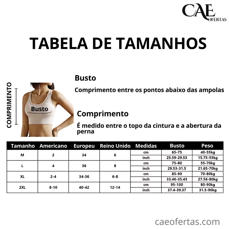 Sutiã Feminino. Top Fitness, super confortável e ajustável - Tenha conforto e segurança em todos os momentos !