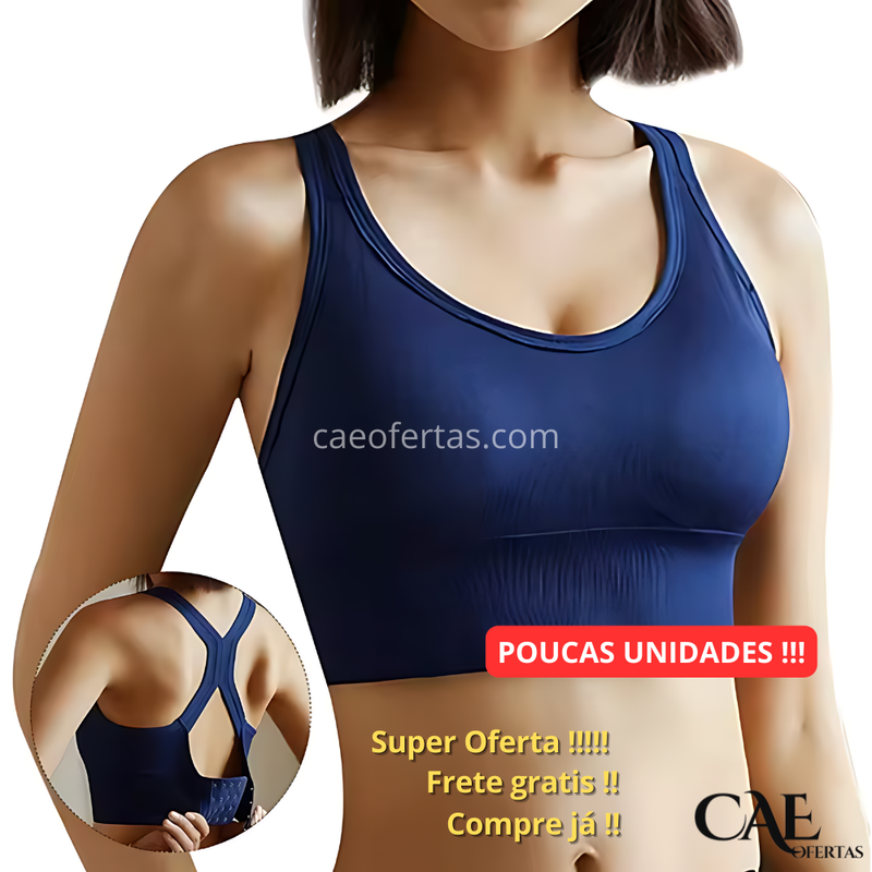 Sutiã Feminino. Top Fitness, super confortável e ajustável - Tenha conforto e segurança em todos os momentos !