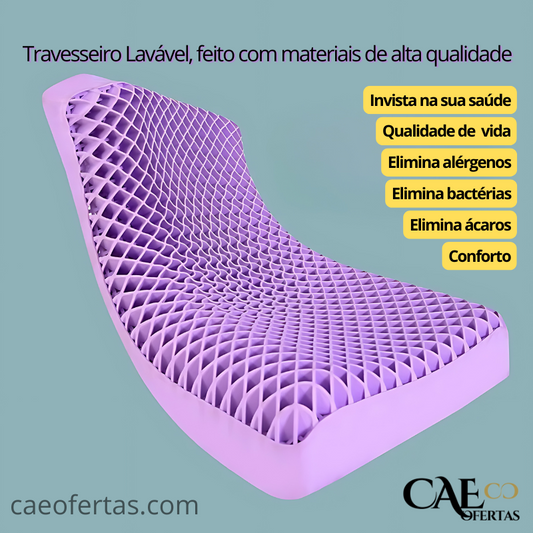 Travesseiro Lavável de alta tecnologia de TPE - Durma como um anjo!