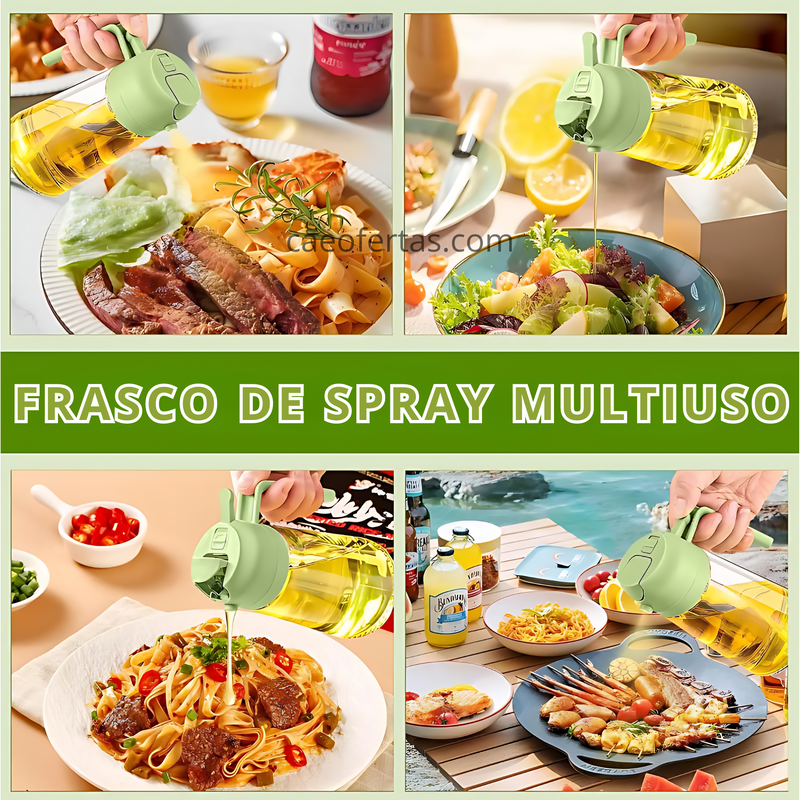 Frasco de spray de óleo 2 em 1 - Momentos Inesquecíveis !