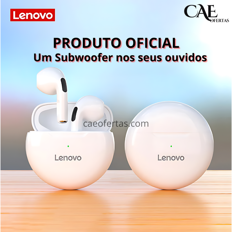 Lenovo LivePods HT38 TWS Bluetooth Fone De Ouvido Mini Fones De Ouvido Sem Fio Com Microfone Para iPhone Xiaomi Sport À Prova D'Água 9D Stere Fone De Ouvido