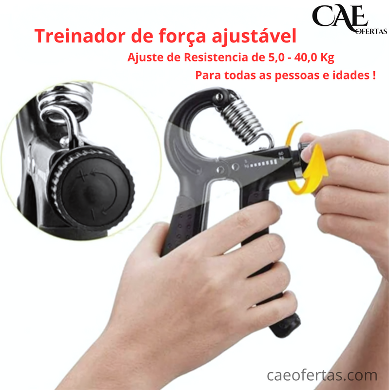 Fortalecedor Profissional de mãos, dedos e antebraços - Ideal para atletas, músicos, praticantes de esportes e pessoas que buscam melhorar a força das mãos.