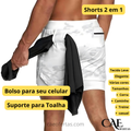 Corra mais longe, com mais conforto e estilo: Shorts de Compressão 2 em 1 Masculino