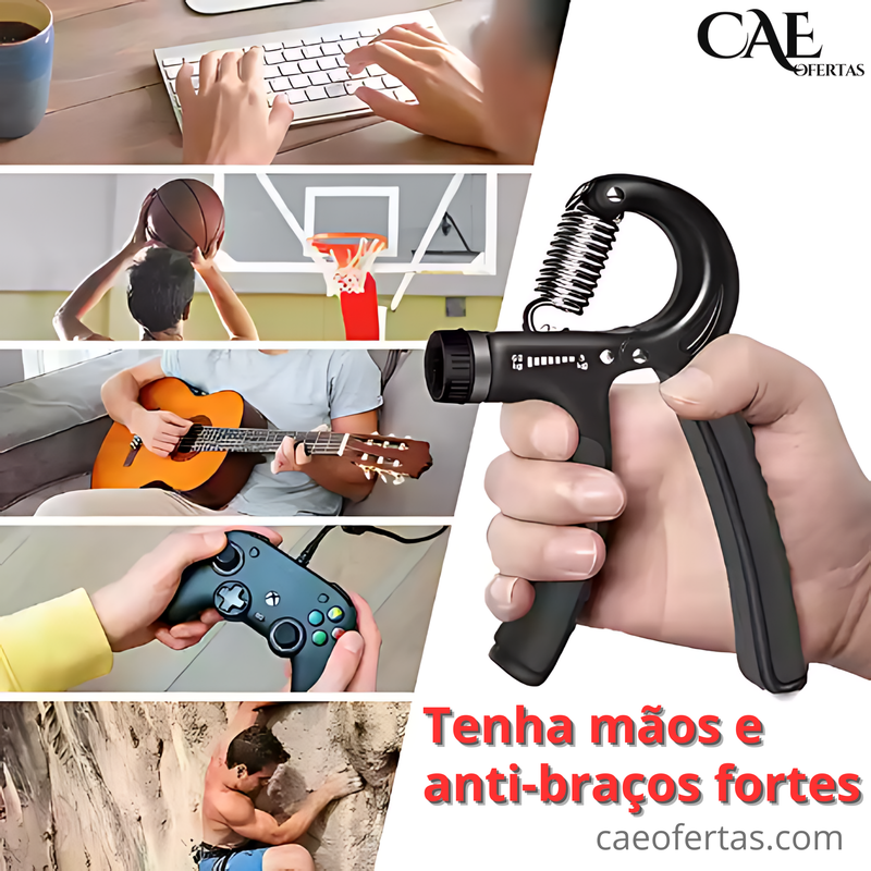 Fortalecedor Profissional de mãos, dedos e antebraços - Ideal para atletas, músicos, praticantes de esportes e pessoas que buscam melhorar a força das mãos.