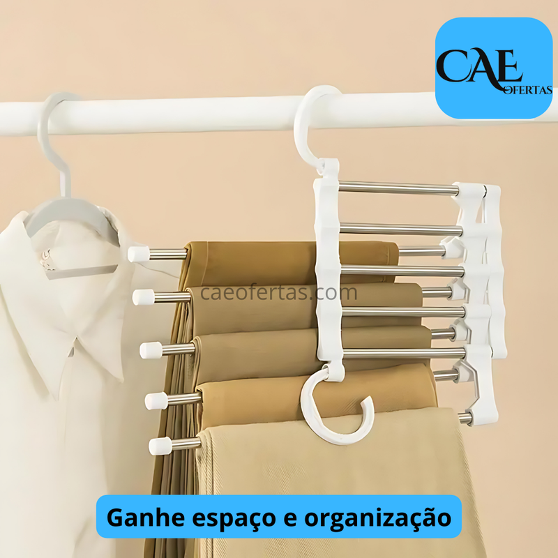 Experimente o Cabide Dobrável Multifuncional e diga adeus à bagunça!