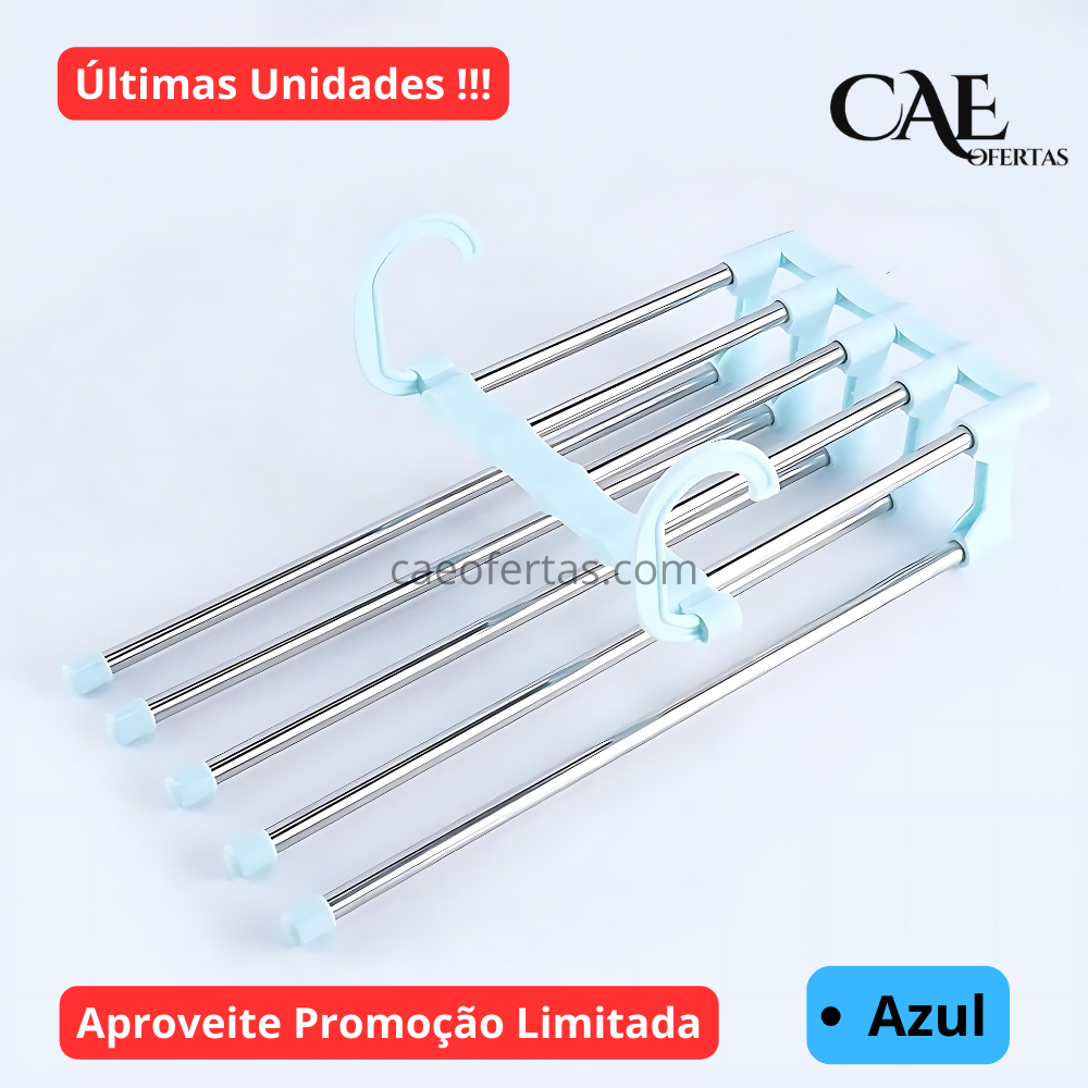 Experimente o Cabide Dobrável Multifuncional e diga adeus à bagunça!