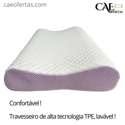 Travesseiro Lavável de alta tecnologia de TPE - Durma como um anjo!