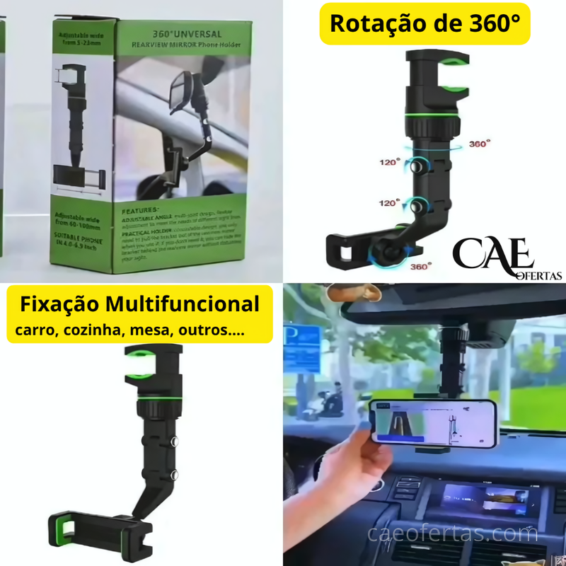 Suporte de telefone universal 360° - Facilite a sua vida !!!